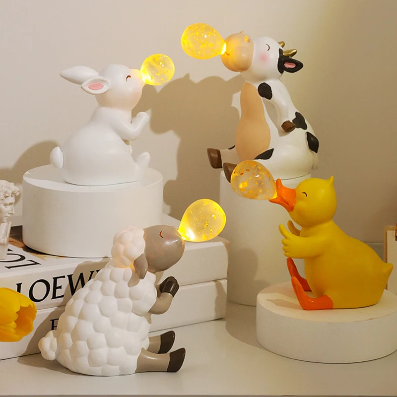Resin Animal Charms Figurine Cute Rabbit Duck Small Ornaments Living Room Desktop Decorations Home Decor Accessories Gift Figure
Resin Animal Charms Figurine Cute Rabbit Duck Small Ornaments Living Room Desktop Decorations Home Decor Accessories Gift Figure
