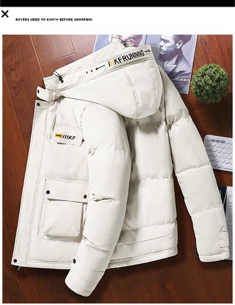 2022 20778-003 Cotton Padded Coat Men Parkas Jacket Thicken White Puffer Jacket Outwear Clothes Male
2022 20778-003 Cotton Padded Coat Men Parkas Jacket Thicken White Puffer Jacket Outwear Clothes Male