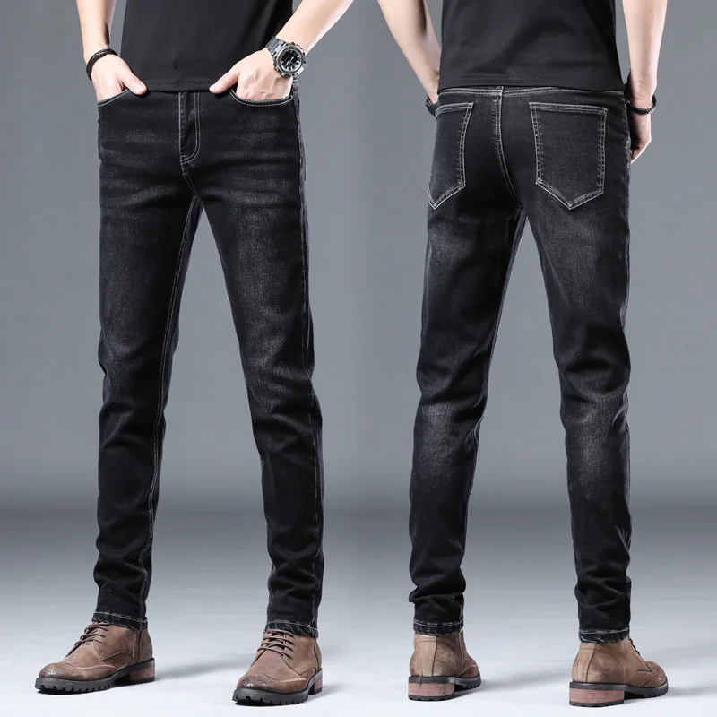 Casual jeans men's Korean fashion pants men's 2021 spring and summer stretch slim youth pants
Casual jeans men's Korean fashion pants men's 2021 spring and summer stretch slim youth pants