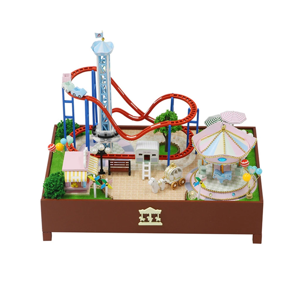 Cute Cartoon mini DIY Dollhouse for Kids 3D DIY Miniature Amusement Park Dollhouse Assembling Room Decor Children Birthday Gifts
Cute Cartoon mini DIY Dollhouse for Kids 3D DIY Miniature Amusement Park Dollhouse Assembling Room Decor Children Birthday Gifts
