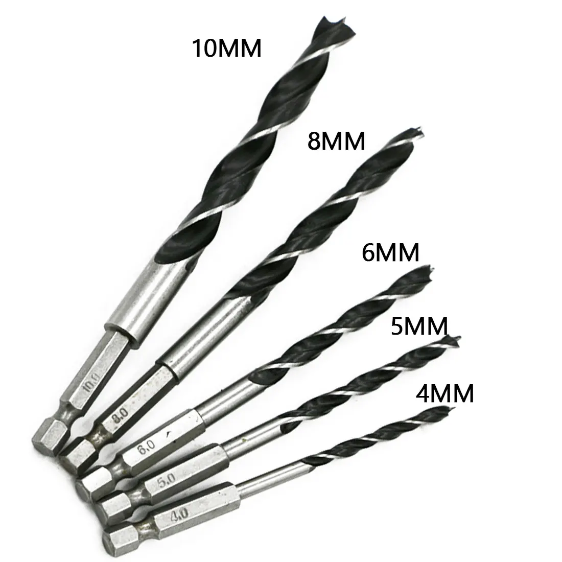 Fits All 1/4 Hex Cordless Screwdrivers 5Pcs 1/4 Hex Shank Wood Drill Bit Sets Drill Bit High Hardness Rustproof Metal Tools
Fits All 1/4 Hex Cordless Screwdrivers 5Pcs 1/4 Hex Shank Wood Drill Bit Sets Drill Bit High Hardness Rustproof Metal Tools