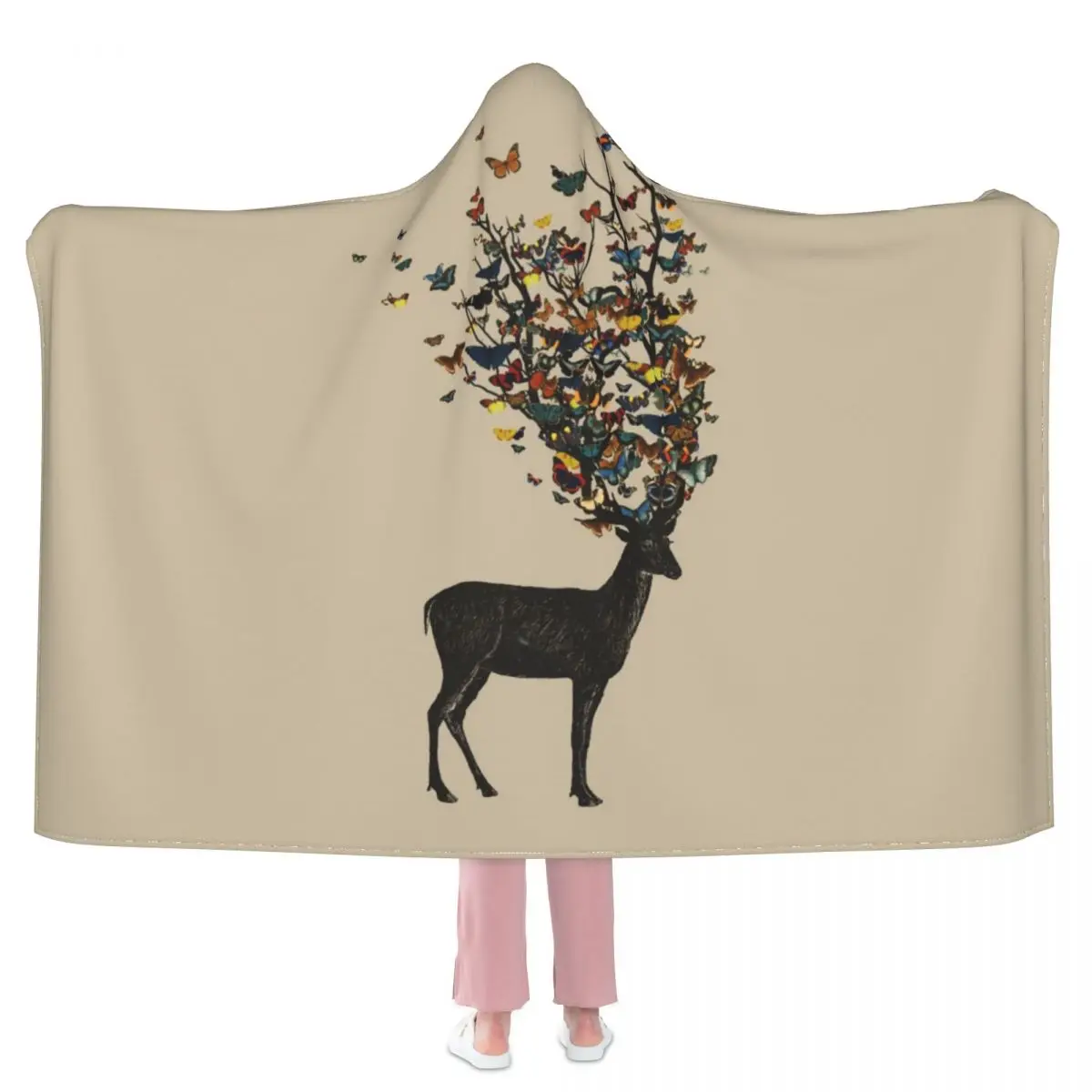 Wild Nature Butterfly 65 Blanket Deer Animal Cute Hooded Fleece Blanket Car Soft Cheap Bedspread
Wild Nature Butterfly 65 Blanket Deer Animal Cute Hooded Fleece Blanket Car Soft Cheap Bedspread