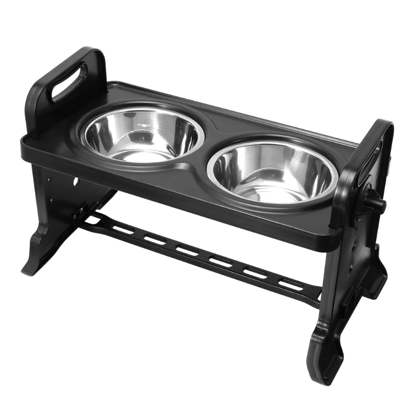 Anti-Slip Elevated Double Dog Bowl Adjustable Height Pet Feeding Dish Stainless Steel Foldable Cat Food Water Feeder
Anti-Slip Elevated Double Dog Bowl Adjustable Height Pet Feeding Dish Stainless Steel Foldable Cat Food Water Feeder