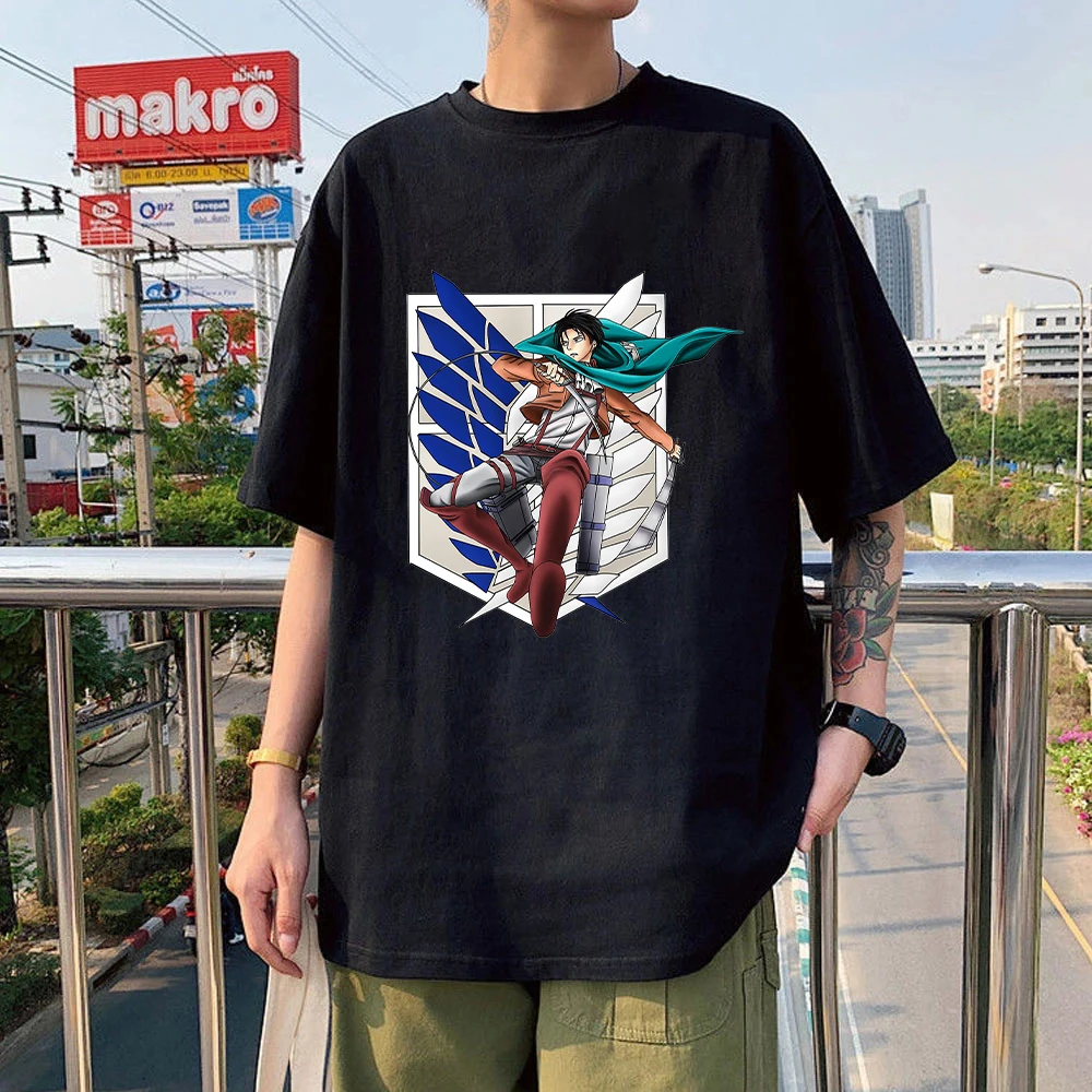 Levi Ackerman Attack On Titan Anime 100% Cotton Tshirt Top Harajuku Kawaii Anime Tshirt Oversized clothes Female/Man's T-Shirts
Levi Ackerman Attack On Titan Anime 100% Cotton Tshirt Top Harajuku Kawaii Anime Tshirt Oversized clothes Female/Man's T-Shirts