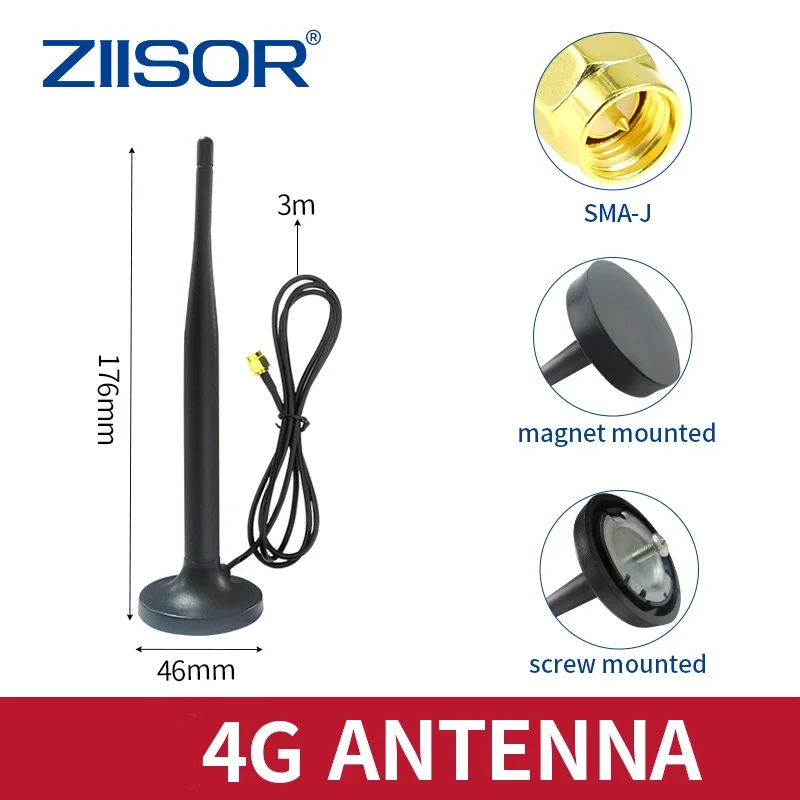 LTE Indoor 4G Antenna SMA Male Mounted with Magnet Sucker Cup Outdoor Antenne with Screw Fixing for Wild Integrated Waterproof
LTE Indoor 4G Antenna SMA Male Mounted with Magnet Sucker Cup Outdoor Antenne with Screw Fixing for Wild Integrated Waterproof