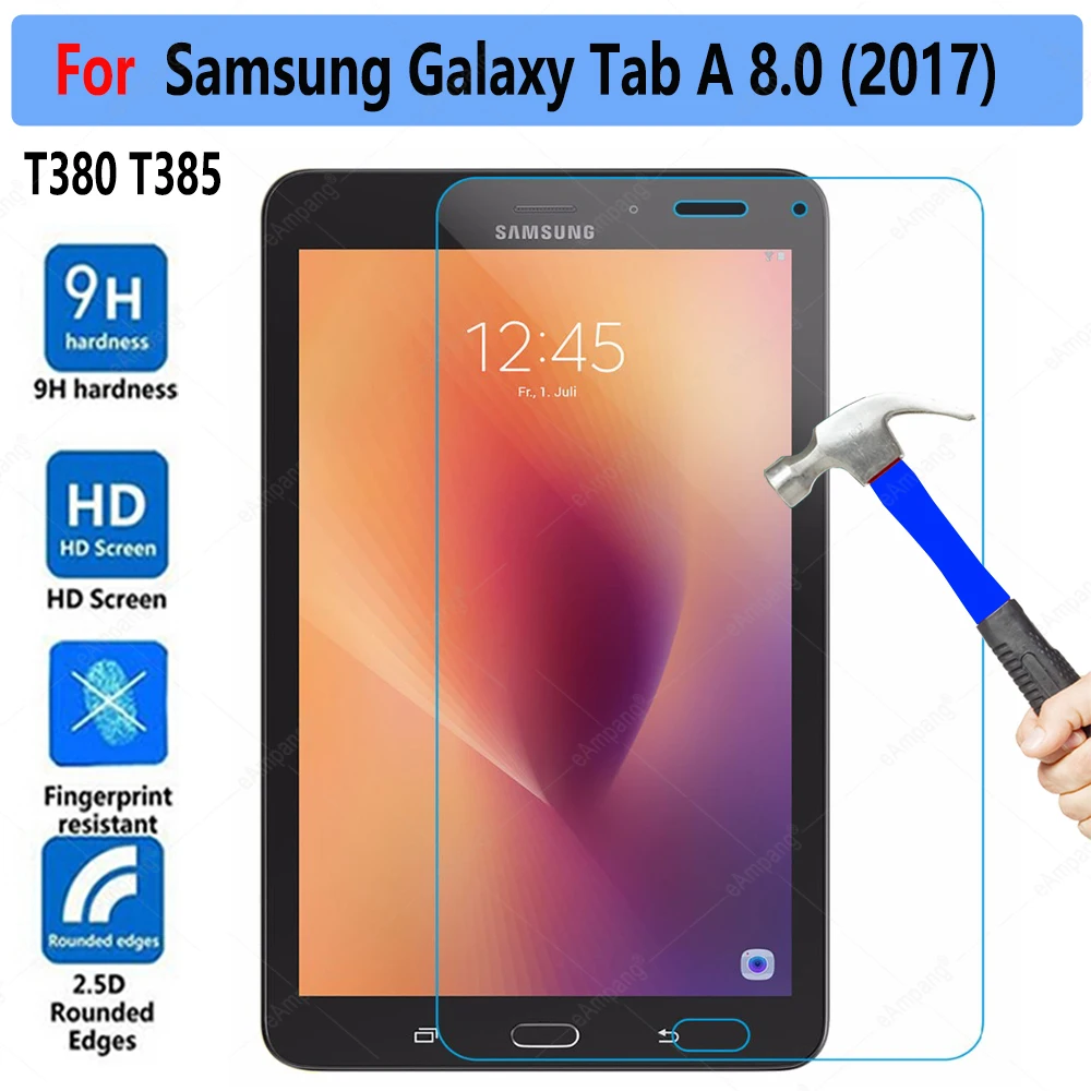 Tempered Glass for Samsung Galaxy Tab A 8.0 2017 SM-T380 SM-T385 T380 T385 Screeen Protector 0.3mm 9H HD Transparent Tablet Fil
Tempered Glass for Samsung Galaxy Tab A 8.0 2017 SM-T380 SM-T385 T380 T385 Screeen Protector 0.3mm 9H HD Transparent Tablet Fil