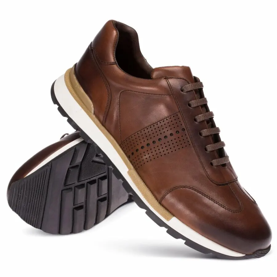 Sneakers Men Deery, Genuine Leather Black Sneaker Men Shoes 
Sneakers Men Deery, Genuine Leather Black Sneaker Men Shoes