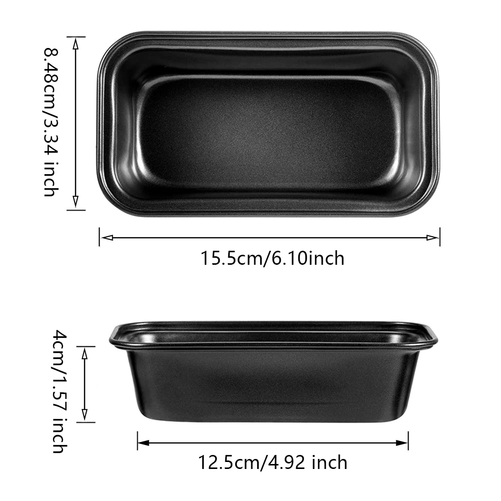 4PCS Non Stick Loaf Pan Mini Toast Bread Mold Bakeware Bread Toasting Cake Making Tray Non-Stick Toast Bread Tray Mold Pan
4PCS Non Stick Loaf Pan Mini Toast Bread Mold Bakeware Bread Toasting Cake Making Tray Non-Stick Toast Bread Tray Mold Pan