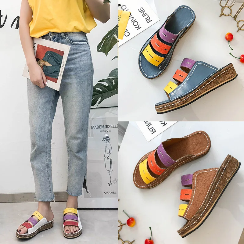 Women's Sandals And Slippers Women's Summer Leisure Slope With Ladies Half Slippers Candy Color Stitching
Women's Sandals And Slippers Women's Summer Leisure Slope With Ladies Half Slippers Candy Color Stitching