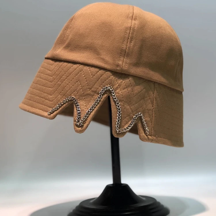 Temperament hipster fashion fisherman hat character chain design spring fashion cap bucket hat
Temperament hipster fashion fisherman hat character chain design spring fashion cap bucket hat