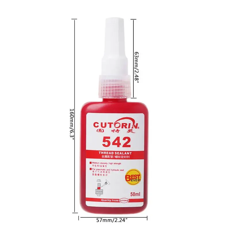 New Medium Strength 542 Thread Sealant Metal Pipe Thread-locking Solid Seal Glue Thread Sealant Hardware
New Medium Strength 542 Thread Sealant Metal Pipe Thread-locking Solid Seal Glue Thread Sealant Hardware