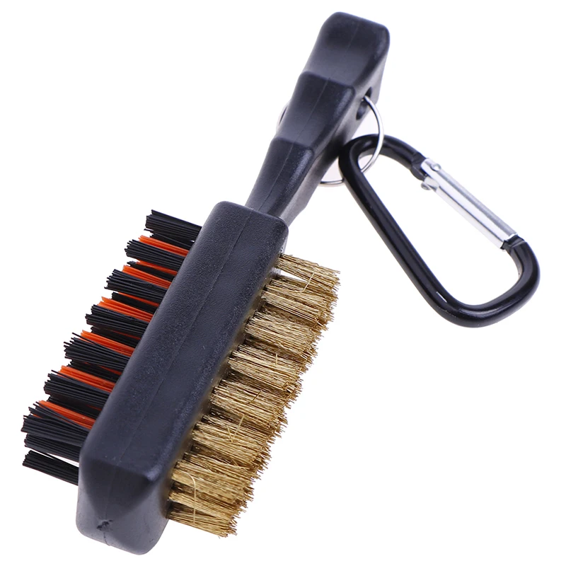 

Golf Club Brush Groove Cleaner With Retractable Zip-line And Aluminum Carabiner Cleaning Tools Golf Training Aids