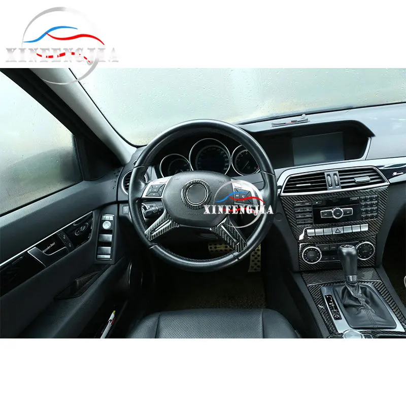 Real Carbon Fiber Car Steering Wheel Lower Trim Cover Car Interior Decorate For Mercedes-Benz C Class C250 Luxury 12-14
Real Carbon Fiber Car Steering Wheel Lower Trim Cover Car Interior Decorate For Mercedes-Benz C Class C250 Luxury 12-14