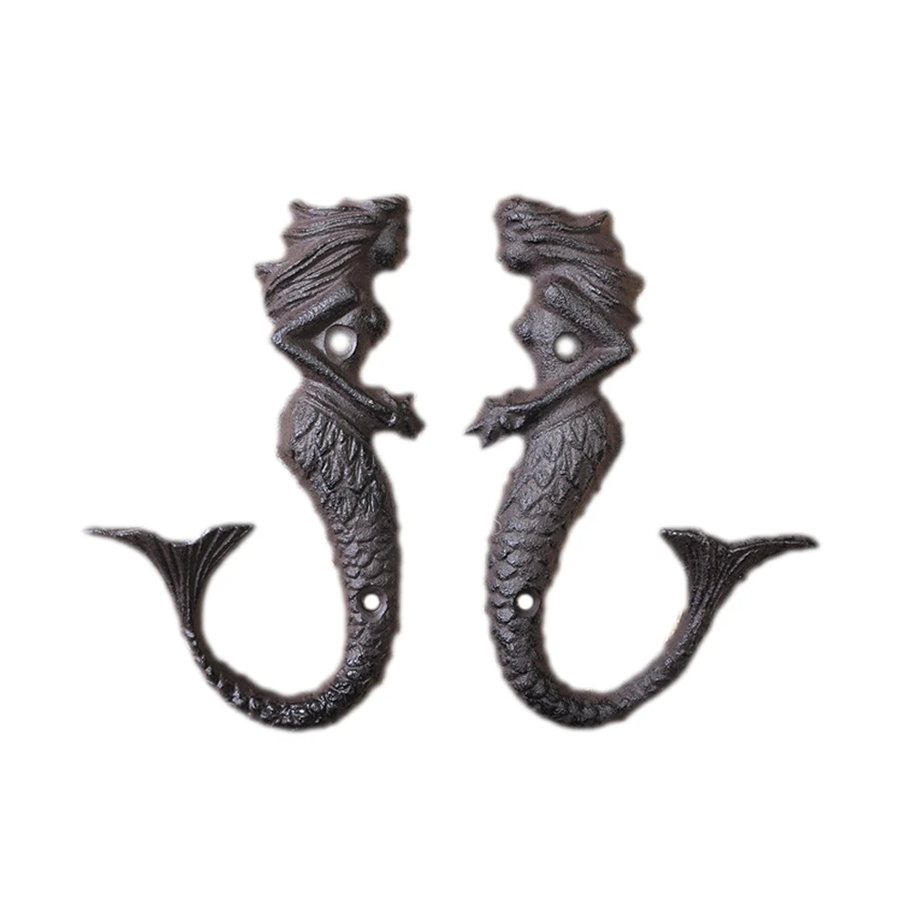 DRELD 2 Pcs Cast Iron Mermaid Hooks Bedroom Household Wall Hanging Door Back Hats Hooks Organizer Home Rack Wall Decoration
DRELD 2 Pcs Cast Iron Mermaid Hooks Bedroom Household Wall Hanging Door Back Hats Hooks Organizer Home Rack Wall Decoration