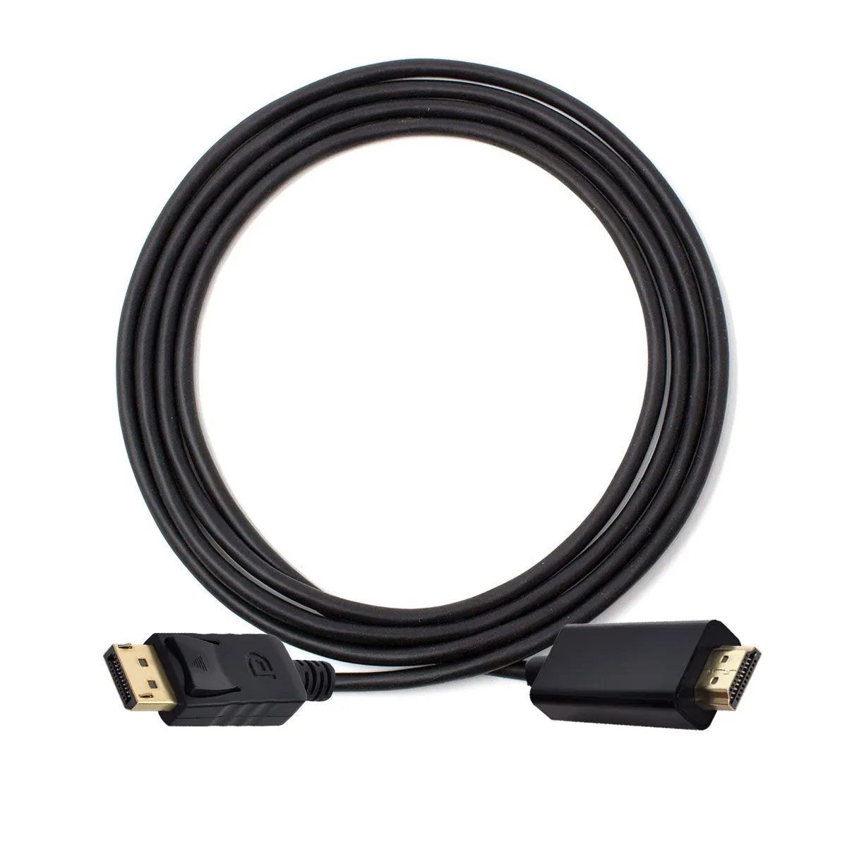 

CY HDMI-compatible Male Video to DisplayPort DP Male 20pin Cable 6ft 1.8m HDTV LCD with Audio 1080P