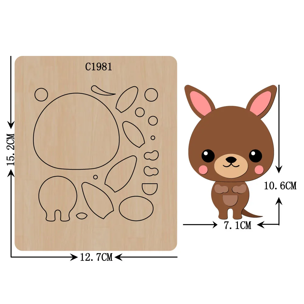 Новые деревянные штампы кенгуру для скрапбукинга C1981
Новые деревянные штампы кенгуру для скрапбукинга C1981