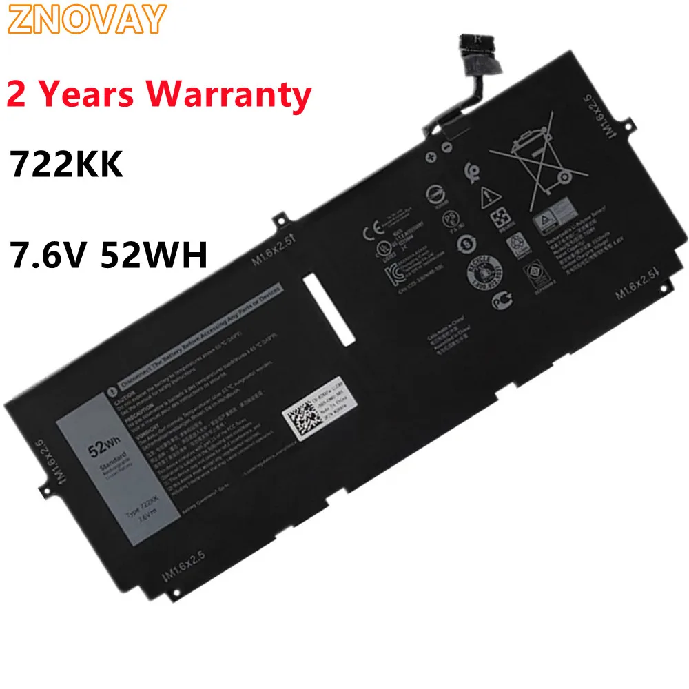 Аккумулятор ZNOVAY 722KK 2xxfw WN0N0 для ноутбука Dell XPS 13 9310 9300 FP86V P117G001 P117G002 722KK 7,6 V 52WH
Аккумулятор ZNOVAY 722KK 2xxfw WN0N0 для ноутбука Dell XPS 13 9310 9300 FP86V P117G001 P117G002 722KK 7,6 V 52WH