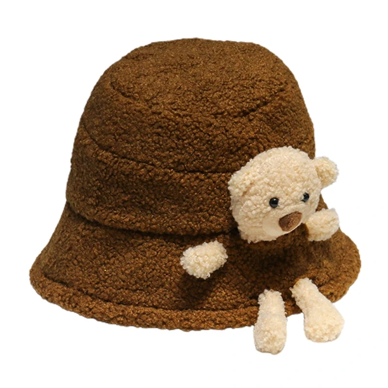 Women Winter Fluffy Plush Warm Bucket Hat 3D Stuffed Teddy Bear Fisherman Cap M5TE
Women Winter Fluffy Plush Warm Bucket Hat 3D Stuffed Teddy Bear Fisherman Cap M5TE