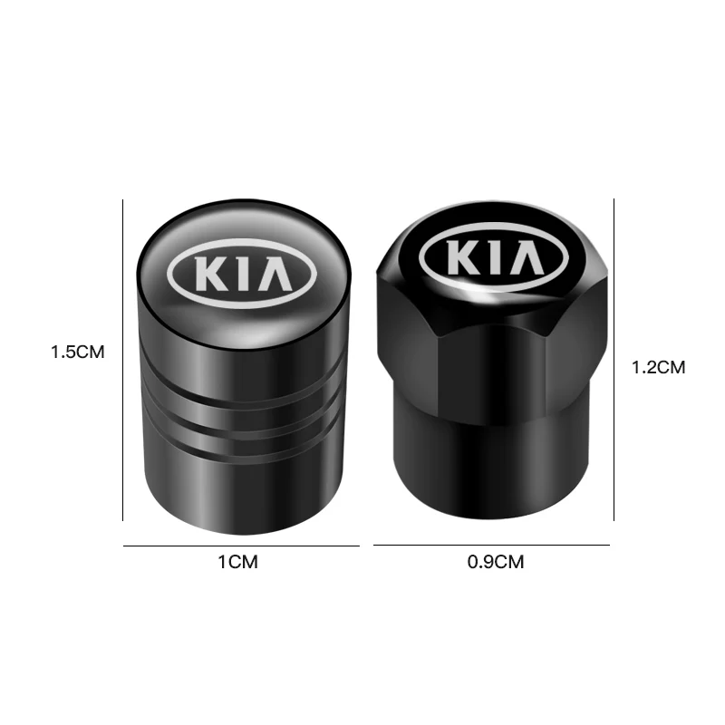 4 шт. Металлические колпачки для клапанов автомобильных шин KIA Sportage Ceed Rio Picanto Sorento
