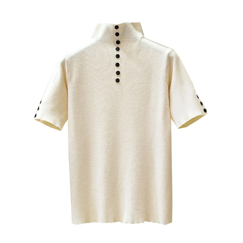 Women's Sweater pullover Spring Summer Fashion Sweater Slim Thin Sweater Short Sleeved Bottoming Shirt Casual Tops & Tees A20
Women's Sweater pullover Spring Summer Fashion Sweater Slim Thin Sweater Short Sleeved Bottoming Shirt Casual Tops & Tees A20