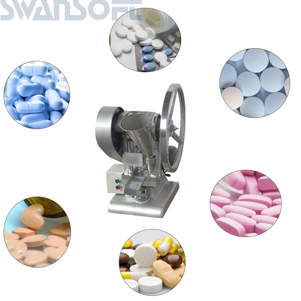 SWANSOFT Single Punch Tablet Press Machine TDP-1.5 Pill / Making TABLET PRESSING | Инструменты
