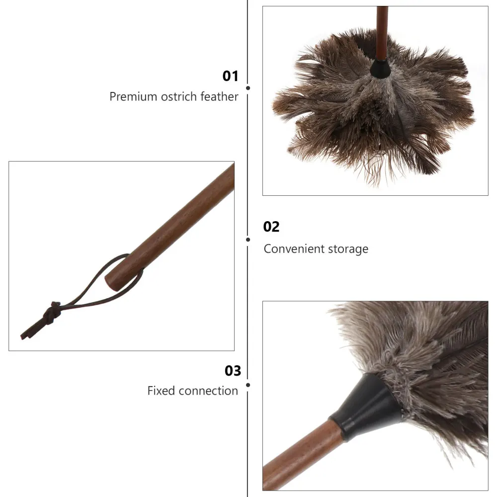 1Pc Long Handle Duster Feather Duster Dust Cleaning Tool (Brown) 
1Pc Long Handle Duster Feather Duster Dust Cleaning Tool (Brown)
