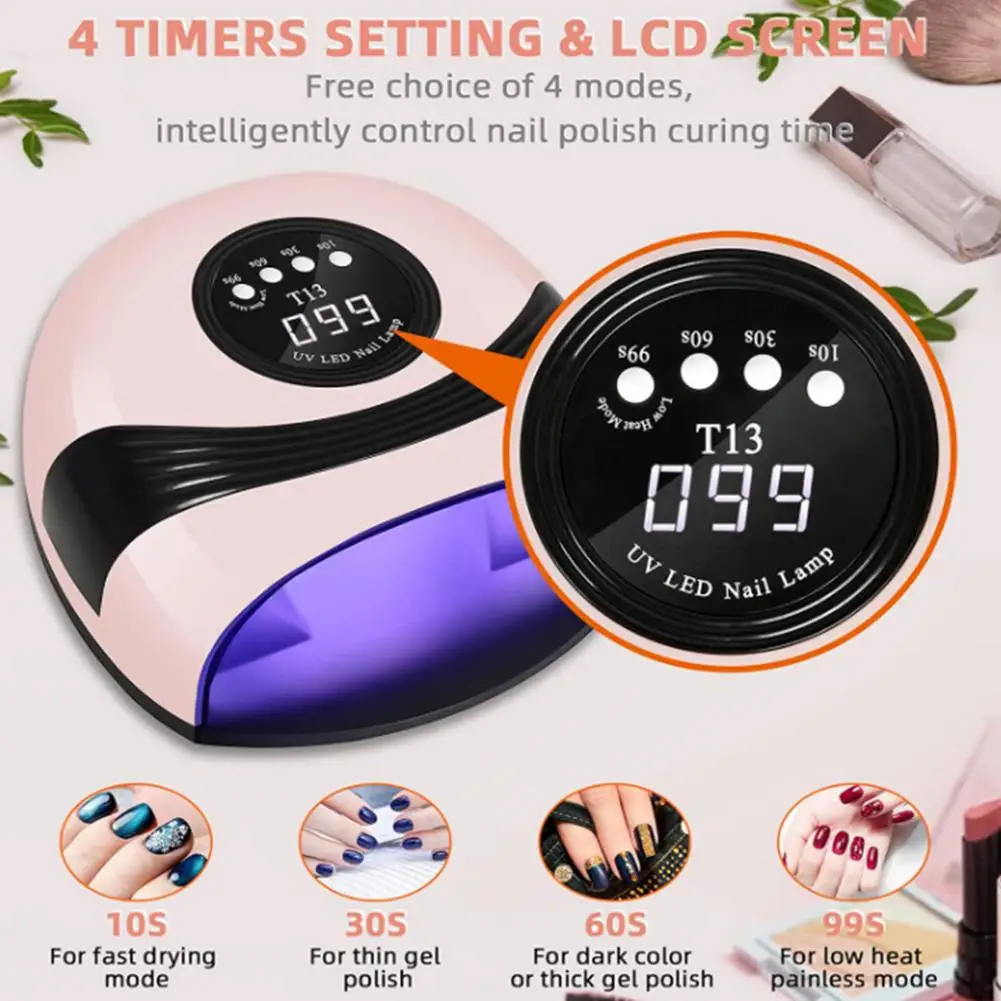 Led Lamp For Gel Nails U V Nail Lamp Nail Light Nail Dryer For Gel Nail Polish 4 Timer Setting With Automatic Sensor U V Nail
Led Lamp For Gel Nails U V Nail Lamp Nail Light Nail Dryer For Gel Nail Polish 4 Timer Setting With Automatic Sensor U V Nail