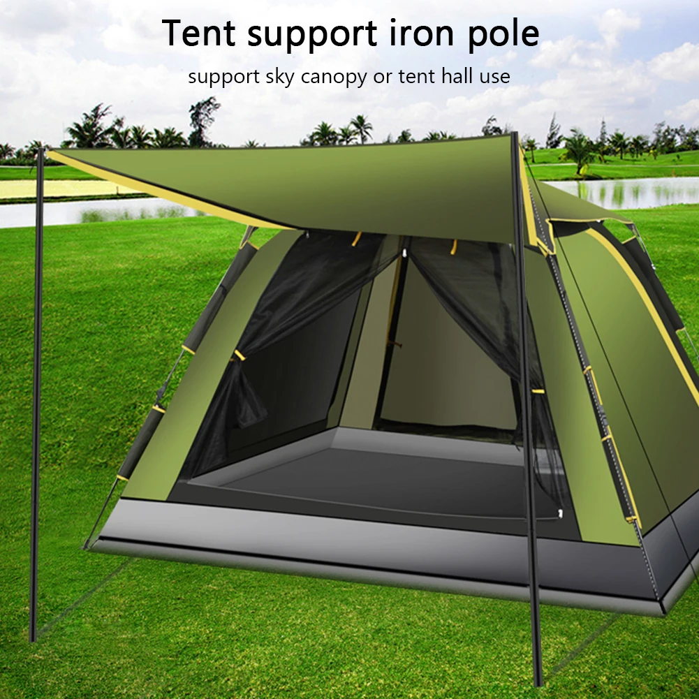 Outdoor Tent Awning Pole 2m Folding Zinc Plated Iron Canopy Rod Travelling Easy Carrying Portable Parts for Camping
Outdoor Tent Awning Pole 2m Folding Zinc Plated Iron Canopy Rod Travelling Easy Carrying Portable Parts for Camping