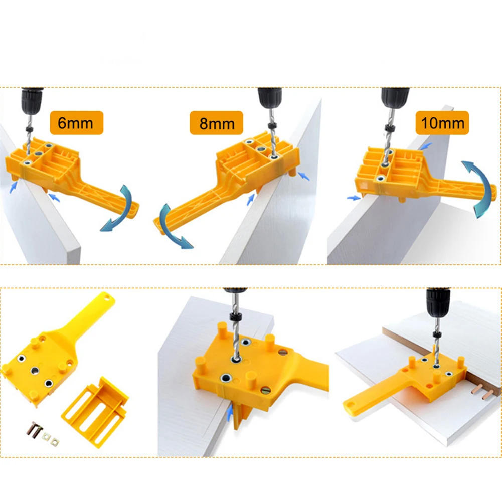 Dowel Joints Plastic Quick Drill Locator Orange Doweling Jig With Baffle Mini Accurate Self-centers Easy To Use Woodworking Tool
Dowel Joints Plastic Quick Drill Locator Orange Doweling Jig With Baffle Mini Accurate Self-centers Easy To Use Woodworking Tool