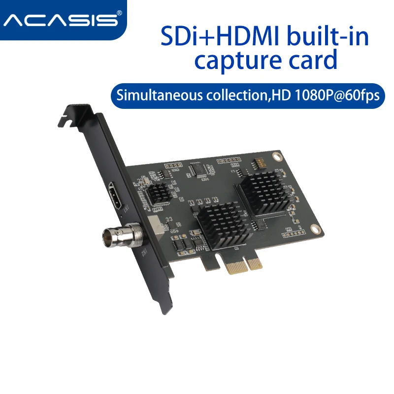 Acasis двухканальный SDI/HDMI-совместимый HD PCIE переключатель карты захвата игровой