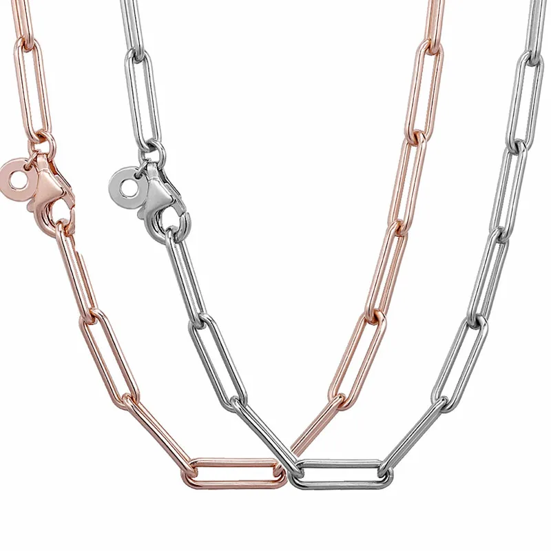 New 925 Sterling Silver Necklace Rose Gold Me Link Snake Chain Pattern Necklace For Women Bead Charm Diy Europe Jewelry
New 925 Sterling Silver Necklace Rose Gold Me Link Snake Chain Pattern Necklace For Women Bead Charm Diy Europe Jewelry