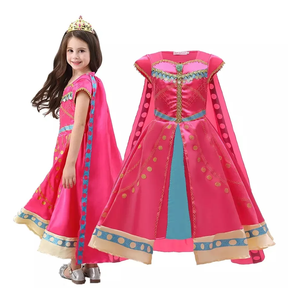 Girl Arabian Princess Dress Halloween Carnival Cosplay Jasmine Costume Fancy Dresses
Girl Arabian Princess Dress Halloween Carnival Cosplay Jasmine Costume Fancy Dresses