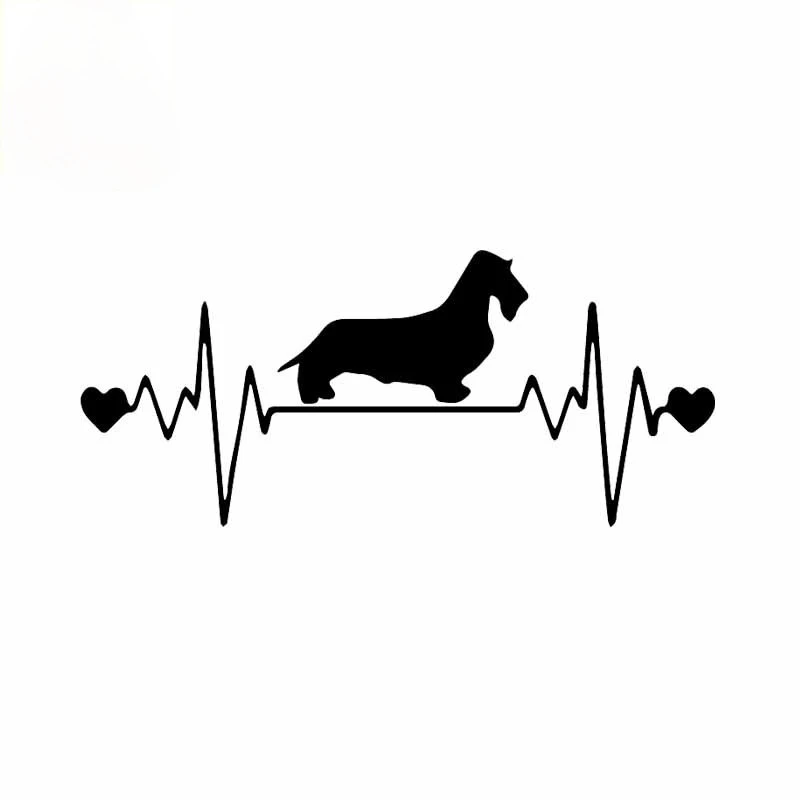 17cm Personality Car Sticker Wirehaired Dachshund Lifeline Heartbeat Dog Vinyl Accessories PVC
17cm Personality Car Sticker Wirehaired Dachshund Lifeline Heartbeat Dog Vinyl Accessories PVC