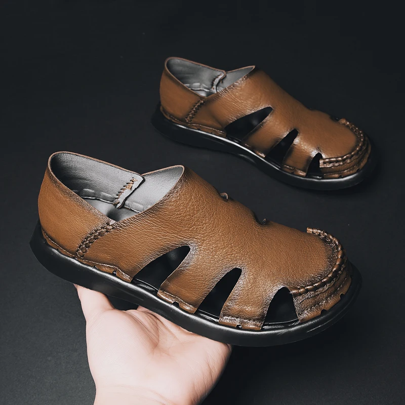 Men Sandals Men Sandal Shoes Luxury Sandals Sandalias Piel Hombre Casual Leather Roman Summer Mens Beach Gladiator Man
Men Sandals Men Sandal Shoes Luxury Sandals Sandalias Piel Hombre Casual Leather Roman Summer Mens Beach Gladiator Man