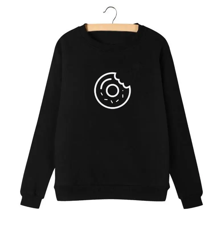 Harajuku Sweatshirt Casual Female Tracksuit Round Neck Hoodies Cute Donut Printing
Harajuku Sweatshirt Casual Female Tracksuit Round Neck Hoodies Cute Donut Printing