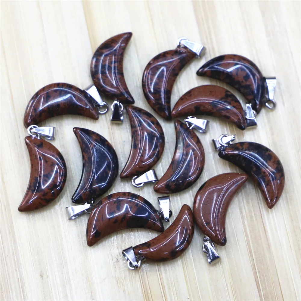 Natural Stone Turquoises Quartz Crystal Tiger Eye Opal Charms Moon Pendants for Diy Jewelry Making Necklace Accessories 50 Pcs
Natural Stone Turquoises Quartz Crystal Tiger Eye Opal Charms Moon Pendants for Diy Jewelry Making Necklace Accessories 50 Pcs