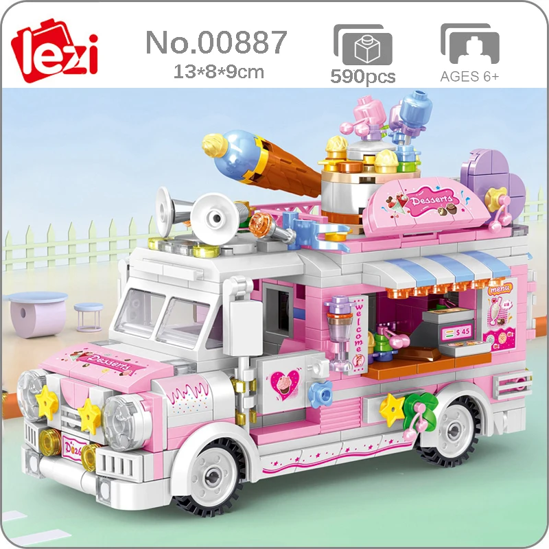 Lezi 00887 Vehicle 3D Building Blocks Model Dessert Candy Car Shop Store Balloon Star Flower Mini Bricks Toy for Children Toys
Lezi 00887 Vehicle 3D Building Blocks Model Dessert Candy Car Shop Store Balloon Star Flower Mini Bricks Toy for Children Toys