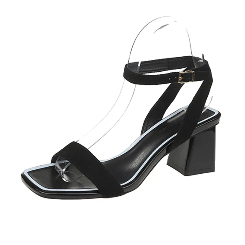Square Toe 2021 Sandals Buckle Strap Black Shoes for Women High Heels New Fashion Beige High-heeled Girls Open Summer Low Retro
Square Toe 2021 Sandals Buckle Strap Black Shoes for Women High Heels New Fashion Beige High-heeled Girls Open Summer Low Retro