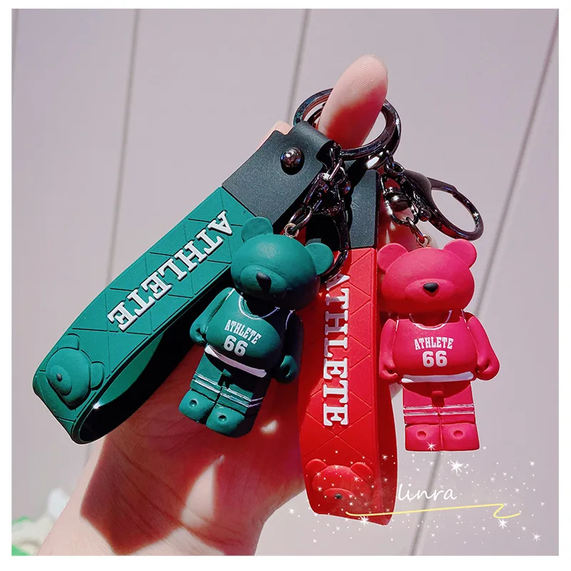Movement Little Bear Keychain Cartoon Fashion Resin Toy Bag Backpack Car Key Accessories Pendant Couple's Keyring Bracelet Gift
Movement Little Bear Keychain Cartoon Fashion Resin Toy Bag Backpack Car Key Accessories Pendant Couple's Keyring Bracelet Gift