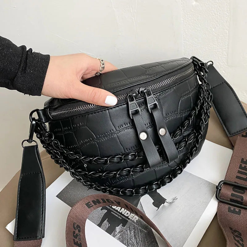 Luxury Chain Waist Bag Phone Pack and Purse for Women Waist Belt Bags Stone Pattern Female Fanny Pack Fashion Brand Waist Pack 
Luxury Chain Waist Bag Phone Pack and Purse for Women Waist Belt Bags Stone Pattern Female Fanny Pack Fashion Brand Waist Pack