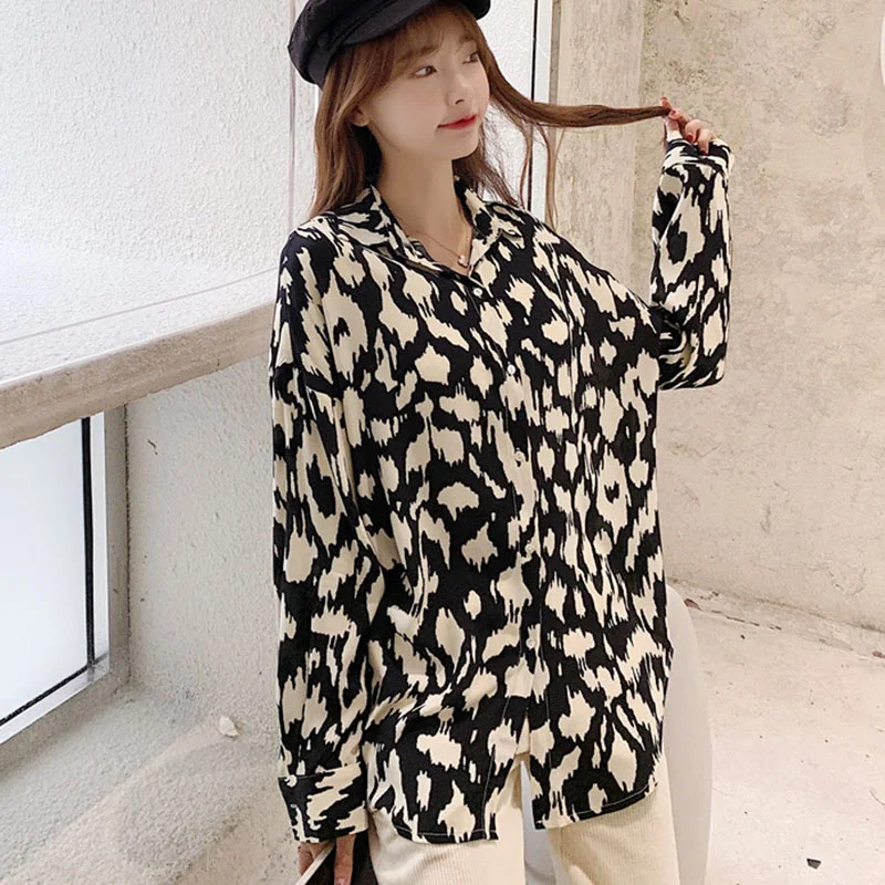Autumn Loose Thin Shirt For Female Milk Pattern Long-Sleeve Niche Design Women Roupas Femininas Blusas Mujer De Moda 
Autumn Loose Thin Shirt For Female Milk Pattern Long-Sleeve Niche Design Women Roupas Femininas Blusas Mujer De Moda