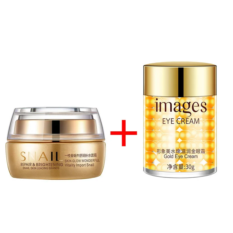 2PCS Snail Day Cream + Images Gold Eye Cream Moisturizing Anti Aging Whitening Anti Wrinkles Firming Lifting Skin Care
2PCS Snail Day Cream + Images Gold Eye Cream Moisturizing Anti Aging Whitening Anti Wrinkles Firming Lifting Skin Care