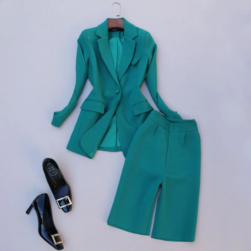 Women's suit autumn new style fashion temperament OL professional suit high waist five-point pants two piece outfits for women
Women's suit autumn new style fashion temperament OL professional suit high waist five-point pants two piece outfits for women