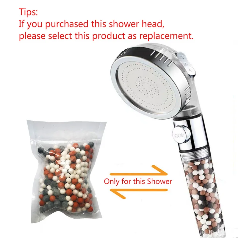 Shower Head Replacement Beads Water Filter Purification Energy Anion Mineralized Negative Ions Ceramic Balls Bathroom Accessory
Shower Head Replacement Beads Water Filter Purification Energy Anion Mineralized Negative Ions Ceramic Balls Bathroom Accessory