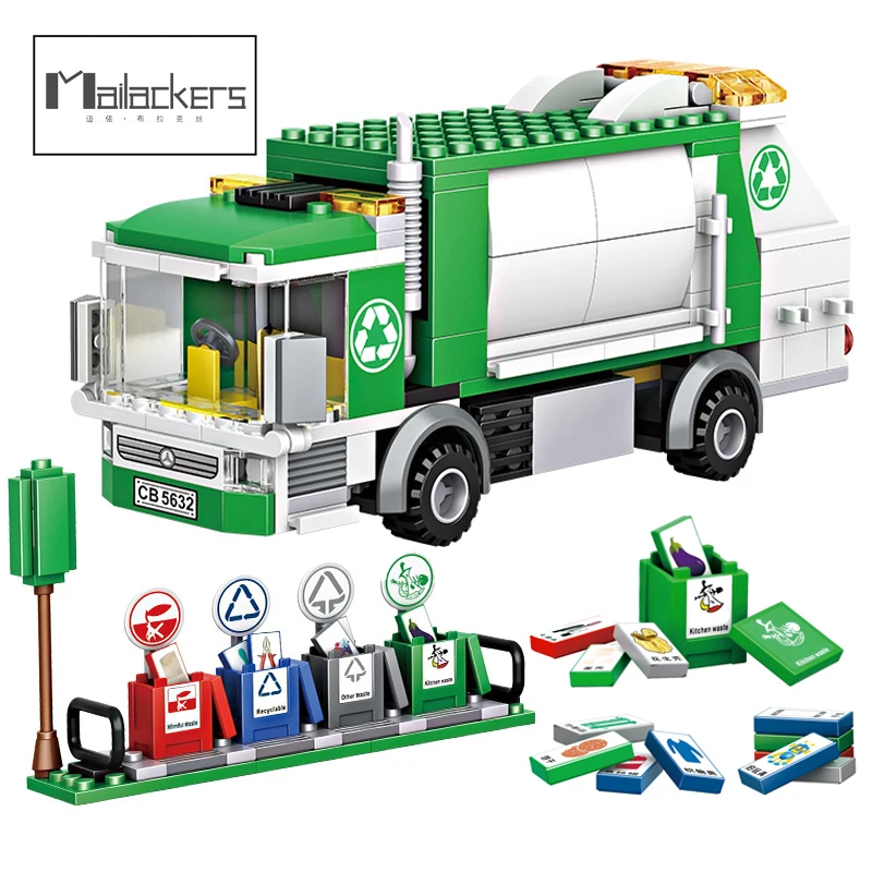 Mailackers New City Garbage Classification Truck Car Can Engineering Vehicle Model Building Blocks Educational Toys for Children
Mailackers New City Garbage Classification Truck Car Can Engineering Vehicle Model Building Blocks Educational Toys for Children