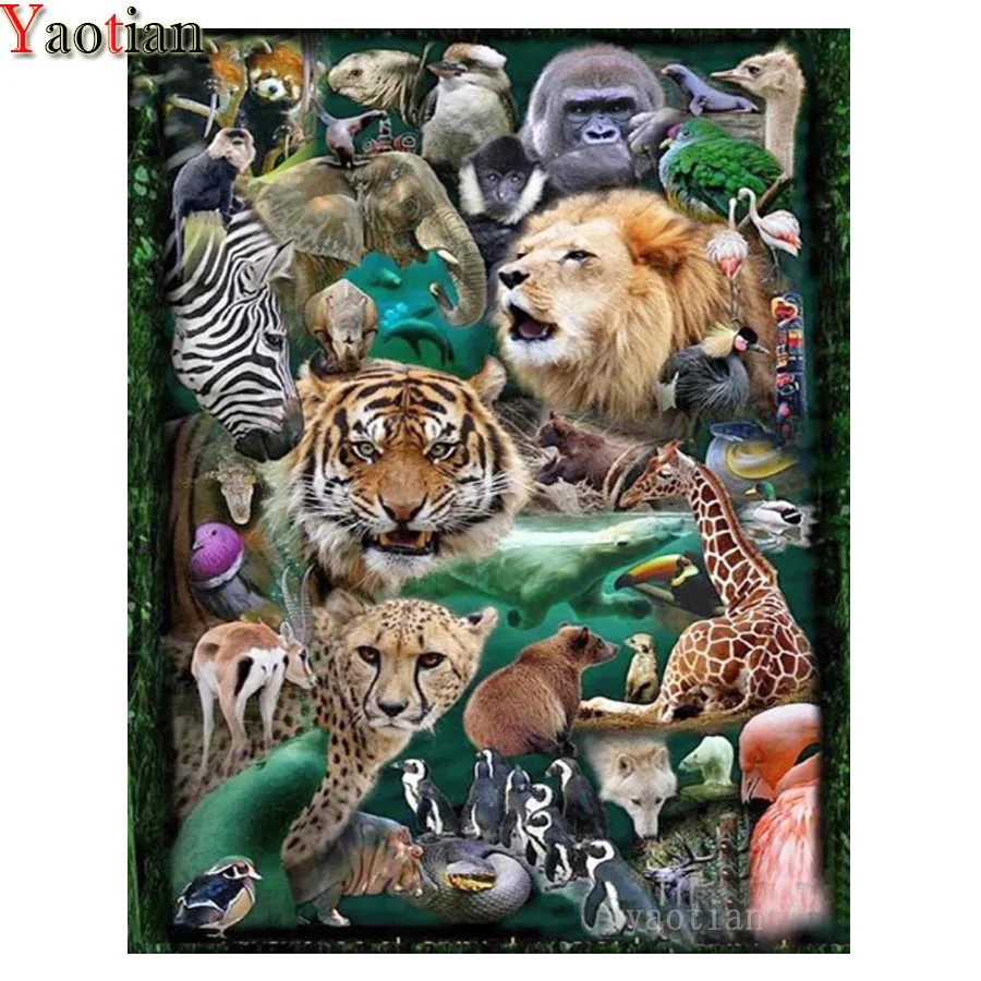 5D Diamond Painting Tiger Lion Elephant Leopard Animal Full Square Rhinestone Hand Embroidery Sale Diamond Mosaic Home Decor New
5D Diamond Painting Tiger Lion Elephant Leopard Animal Full Square Rhinestone Hand Embroidery Sale Diamond Mosaic Home Decor New