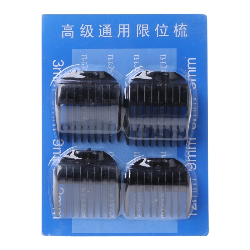 4Pcs Universal Hair Clipper Limit Combs Guide Guard Attachment Size 3.6.9.12mm F3MB
4Pcs Universal Hair Clipper Limit Combs Guide Guard Attachment Size 3.6.9.12mm F3MB