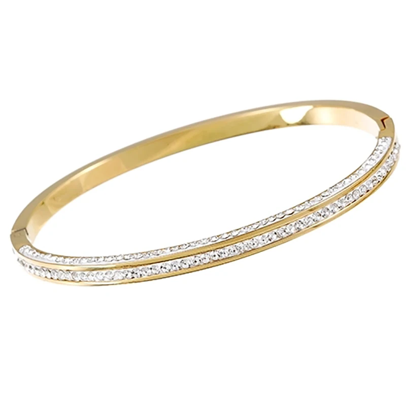 Новые браслеты ZHINI из титановой стали золотого цвета для женщин Свадебная мода стразы ювелирные изделия 2021 pulseras mujer
Новые браслеты ZHINI из титановой стали золотого цвета для женщин Свадебная мода стразы ювелирные изделия 2021 pulseras mujer