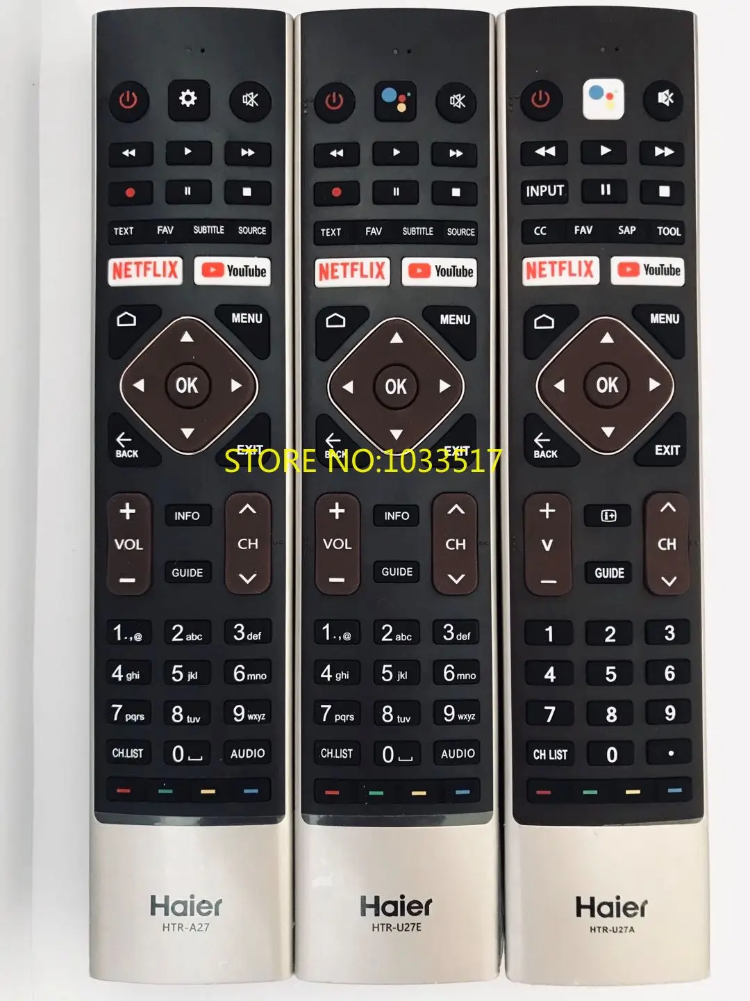 Новый оригинальный пульт для телевизора Haier HTR-U27E LE55K6600UG / HTR-A27 / HTR-U27A
Новый оригинальный пульт для телевизора Haier HTR-U27E LE55K6600UG / HTR-A27 / HTR-U27A