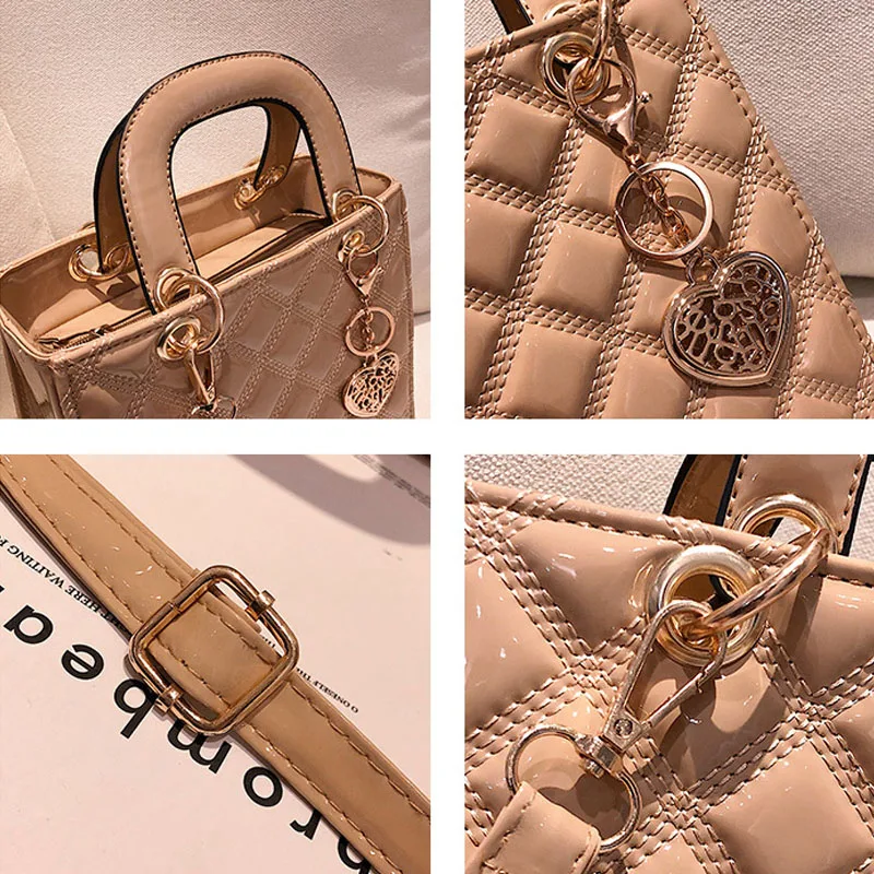 Diamond Stripe Women Handbag Female Luxury Designer Crossbody Bag High Quality Leather Shoulder Messenger Bags Tote Clutch Purse
Diamond Stripe Women Handbag Female Luxury Designer Crossbody Bag High Quality Leather Shoulder Messenger Bags Tote Clutch Purse